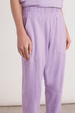 Calça Malha Recortes Pespontos Lilas Lavanda Lucidez