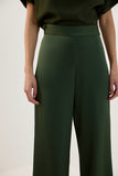 Calça Pantalona Acetinada Verde Alecrim Lucidez