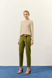 Calça Reta Alfaiataria Verde Lucidez