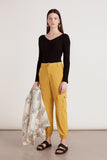 Calça Sarja Bolso Amarelo Ambar Lucidez