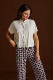 Camisa Fluity Básica Off White Voar