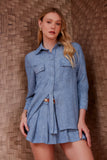 Camisa Flush Pate Spring Blueberry Litt