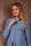 Camisa Flush Pate Spring Blueberry Litt