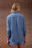 Camisa Flush Pate Spring Blueberry Litt