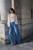 Camisa Jabour Chiffon Bordado Anne Fernandes