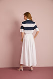 Camisa Listrada Navy e Branco Anne Fernandes