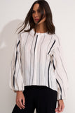 Camisa Matilda Listrado Preto Aleha