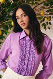 Camisa Voil Toscana Peitilho Purpura Litt
