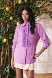 Camisa Voil Toscana Peitilho Purpura Litt