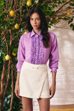 Camisa Voil Toscana Peitilho Purpura Litt
