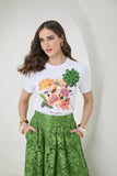 Camiseta Estampa Flores Anne Fernandes