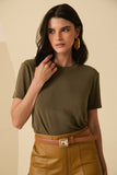 Cinto Couro Fivela Pedra Camel Anne Fernandes