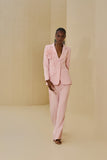 Conjunto Blazer Flor Calça Rosa Candy Anne Fernandes