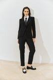 Conjunto Blazer e Calça Alfaiataria Preto Anne Fernandes