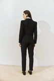 Conjunto Blazer e Calça Alfaiataria Preto Anne Fernandes