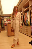 Conjunto Blazer e Calça Cru Anne Fernandes