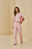 Conjunto Blusa Capa Calça Rosa Candy Anne Fernandes