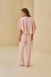 Conjunto Blusa Capa Calça Rosa Candy Anne Fernandes