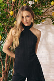 Conjunto Blusa e Calça Plissato Fresh Preto Litt