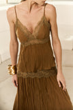 Conjunto Blusa e Saia Longa Renda Verde Anne Fernandes