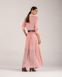 Conjunto Camisa Saia Longa Rosa Anne Fernandes