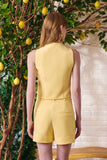 Conjunto Short e Colete Amarelo Milk Litt