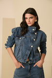 Jaqueta Jeans Transpassada Anne Fernandes