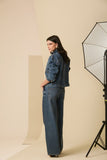 Jaqueta Jeans Transpassada Anne Fernandes