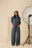 Jaqueta Jeans Transpassada Anne Fernandes