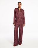 Jaqueta Joy Organza Marrom Chelsea Lafort