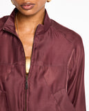 Jaqueta Joy Organza Marrom Chelsea Lafort