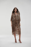 Kaftan com Cinto Resort Animal Print Onça Alphorria