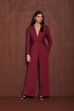 Macacão Manga Longa Fluity Burgundy Voar