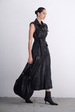 Maxi Colete Croco Preto Alphorria