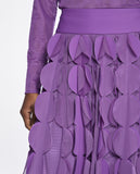Saia Midi Ariel Roxo Manhattan Lafort