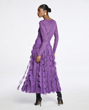 Saia Midi Ariel Roxo Manhattan Lafort