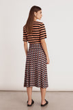 Saia Midi Estampada Optico Mini Lucidez