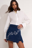 Shorts Saia Harper Jeans Escuro Aleha