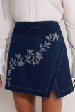 Shorts Saia Harper Jeans Escuro Aleha