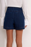 Shorts Saia Harper Jeans Escuro Aleha