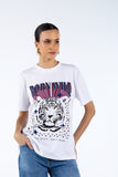 T-Shirt Born Wild Branca Anne Fernandes
