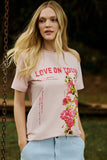 T-Shirt Love on Tour Rosa Anne Fernandes