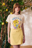 T-Shirt Malha Godersi La Vita Off White Litt