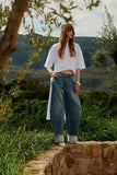 T-Shirt Mullet Branca Anne Fernandes