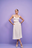 Top Corset com Alça Off White Anne Fernandes
