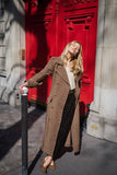 Trench Coat Alfaiataria Marrom Anne Fernandes