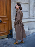 Trench Coat Alfaiataria Marrom Anne Fernandes