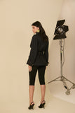 Trench Coat Curto Preto Anne Fernandes