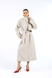 Trench Coat Papelado Bege Anne Fernandes