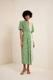 Vestido Bio Jersey Transpassado Seiva Verde Lucidez
